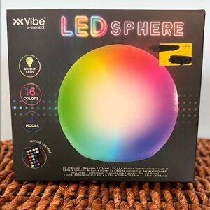 Vibe LED Sphere with Multicolor Display